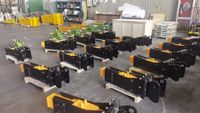 Marteau hydraulique pour excavatrice avec burin en acier et boîtier métallique peint pour la démolition