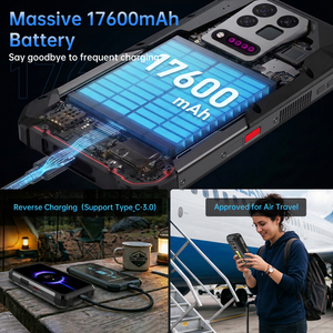 Teléfono Móvil Resistente con Cámara Termográfica, 18+512 GB, Android 16, Proyector AMOLED, 5G, 17600 mAh, Visión Nocturna, 8849 TANK 5 PRO - Product Image 4