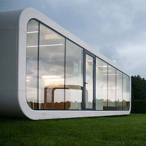 Maisons modernes préfabriquées mobiles de luxe Maisons préfabriquées flottantes en acier Garantie de 30 ans Apple Cabin Space Capsule Hotel Camp - Product Image 4