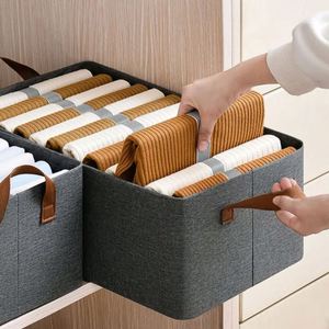 Cajas de Almacenamiento para el Hogar, Organizador de Ropa Plegable de Tela, Organizador de Cajones para Armario, para Camisas, Pantalones y Jeans - Product Image 2