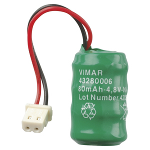 Batterie rechargeable Ni-Mh Vimar 4,8 V 80 mAh avec connecteur pour accessoires électriques - Product Image 1