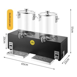 Máquina Refrigeradora de Bebidas para Hotel, Máquina Expendedora de Jugos de Autoservicio, Barril de Jugo Transparente de Acero Inoxidable Comercial para Restaurante - Product Image 5