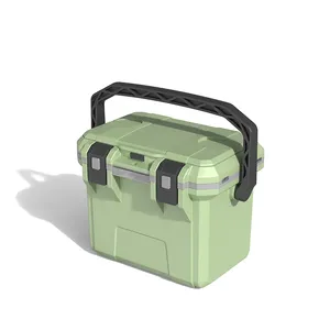 Grande glacière en plastique portable de 15L pour le camping en plein air personnalisée OEM glacière rigide