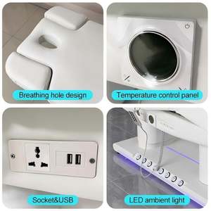 Table de massage chauffante de luxe réglable en hauteur, lit de massage professionnel inclinable pour salon de <span class=keywords><strong>SPA</strong></span> et mobilier de MedSpa - Product Image 3