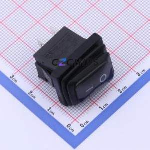 RS601BK-1010011BB Rocker Switch Through hole Component (THT) Switch 23.7mm 18.1mm Convex Bend Without - Product Image 1