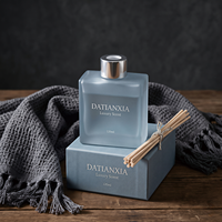 Diffuseur d'huiles essentielles en verre écologique mat carré de luxe, sans alcool, 120 ml, 200 ml, couleur et logo personnalisables