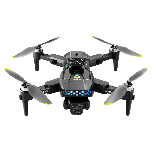 XT555 Beginner-Friendly Screen-Controlled GPS Drone 4K HD Dual Camera Brushless Motor Auto Return Foldable Quadcopter 6-Axis