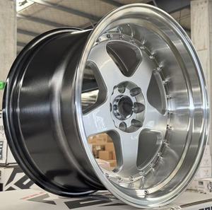 17X10 17 pouces 8 trous 5 rayons en alliage de vaisselle profonde Jdm jantes de voiture qualité étoile pour Carusi Mustang <span class=keywords><strong>Vw</strong></span> Toyota Hiace Chevy - Product Image 2