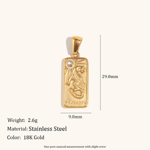 Collezione di ciondoli in oro assortito Dingran stili unici tra cui farfalla, croce, Sunburst e madreperla accenti - Product Image 4