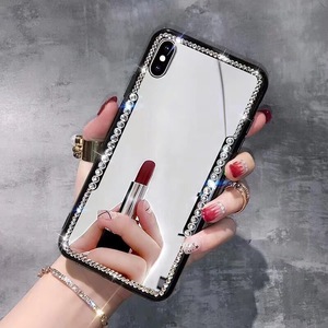 Custodia per telefono con <span class=keywords><strong>specchio</strong></span> di cristallo brillante Glitter glitterato per <span class=keywords><strong>Iphone</strong></span> <span class=keywords><strong>11</strong></span> 12 13 14 15 Pro Max Xr Xs Max 8 7 ragazza <span class=keywords><strong>Cover</strong></span> per telefono - Product Image 6