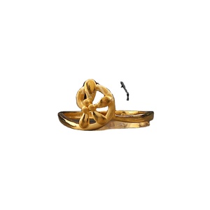 Anillo llamativo de diseñador único de calidad superior para mujer, estilo clásico dorado liso para boda, fiesta, aniversario, regalo de compromiso - Product Image 1