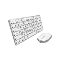 Keyboard dan Mouse Gaming Portabel 2.4G BT Wireless Tipe-C Isi Ulang, 78 Tombol Scissor, Ergonomis Ultra Tipis Tahan Air