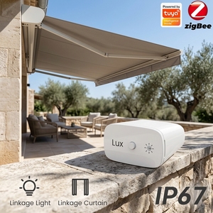 Détecteur <span class=keywords><strong>de</strong></span> luminosité intelligent Zigbee 3.0 Tuya, capteur <span class=keywords><strong>de</strong></span> luminosité ambiante, batterie, contrôle par application, automatisation domestique DIY, IP66 - Product Image 1