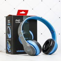 Vente en gros P47 Écouteurs BT sans fil pliables Version 5.0 Casque de jeu à réduction de bruit avec micro pour le sport et les voyages Utilisation PC et DJ