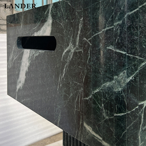 Lavabo de Mármol Verde Alpi Landerstone, Muebles de Baño con Piedra Natural, Lavabo de Mármol Verde - Product Image 5