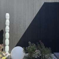 Revêtement de sol extérieur en bois plastique composite WPC pour le jardin Installation facile avec système de clic
