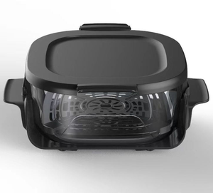 Olla <span class=keywords><strong>de</strong></span> Vidrio 3 en 1 con Grill y <span class=keywords><strong>Freidora</strong></span> <span class=keywords><strong>de</strong></span> Aire Digital Inteligente <span class=keywords><strong>de</strong></span> 4 y 6 <span class=keywords><strong>Litros</strong></span>, 1500W, No Tóxica - Product Image 6