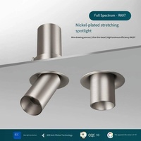 Lampu Sorot LED Teleskopik Bezel Ultra Tipis Anti Silau Downlight Tersembunyi Untuk Pencahayaan Ruang Tamu Toko Pakaian