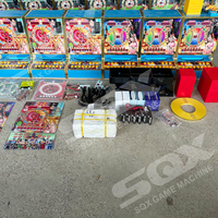 Bornes d'arcade SQX à monnayeur pour jeux vidéo, en bois, thème Mario, avec options de jeu en espagnol, japonais, anglais, PINBALL, personnalisable, garantie 1 an