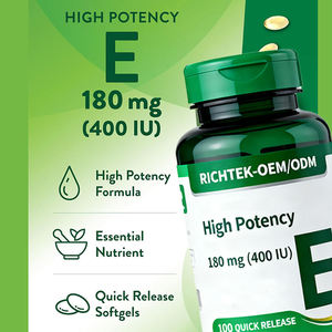 ODM/OEM hizmeti <span class=keywords><strong>E</strong></span> vitamini kapsül enerji takviyesi Tocopherol yüz <span class=keywords><strong>E</strong></span> vitamini Softgels için - Product Image 3