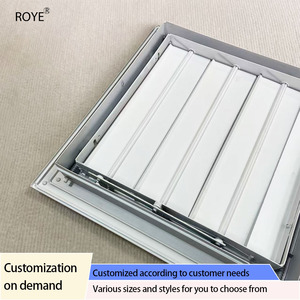 Volet de climatisation moderne réglable en alliage d'aluminium, étanche à la pluie, avec interrupteur à commande manuelle, pour grille <span class=keywords><strong>externe</strong></span> de <span class=keywords><strong>climatiseur</strong></span> - Product Image 5