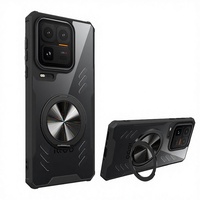 Étui de protection arrière de luxe transparent avec dissipation thermique en graphène et protection d'objectif, support 360° pour téléphones mobiles vivo IQOO 15 Ultra