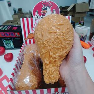 ของเล่นไก่ทอดยักษ์แบบยืดหยุ่น นุ่มมาก บีบแล้วคลายเครียด ขาไก่ขนาดใหญ่ - Product Image 4