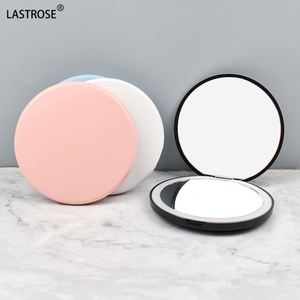 Portable Double-Sided LED USB Charging Cosmetic <b>Mirror</b> with <b>Foldable</b> Design On-the-Go Makeup & Eyelash Tweezers - Product Image 2