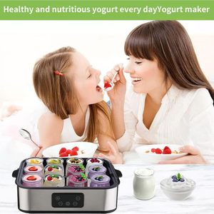 Yogurt <b>Maker</b> 12 Cup Electric With Timer And Temperature Control Multi Function <b>Breakfast</b> Machine - Product Image 2
