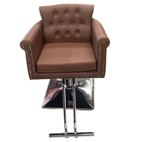 Vente directe d'usine, chaise de salon de beauté portable réglable en hauteur, couleur marron, pour femme