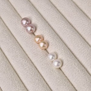 925 <strong>Silver</strong> 6MM 8MM Natural Pink Purple Pearl Earrings Jewelry for Women S925 Sterling <strong>Silver</strong> White Freshwater Pearl Earring <strong>Stud</strong> - Product Image 6