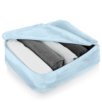 Sac de rangement pour valise de voyage avec logo personnalisé, ensemble de 5 organiseurs de compression, cubes de rangement pour bagages de voyage, sacs de rangement pour bagages
