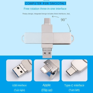 Usb <strong>Flash</strong> Pen <strong>Drive</strong> Usb2.0 Usb With Box 4GB 8GB 16GB 32GB Memory Stick Free Custom LOGO U Disk For Wedding Gift 3in1 4in1 OTG - Product Image 2