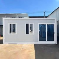 Maison conteneur détachable à assemblage rapide, directement de l'usine, préfabriquée et modulaire, avec fenêtres de sécurité, pour bureau de chantier et logement