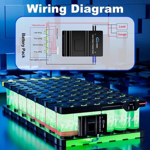 JIKONG BD6A24S20P BMS intelligent pour batteries LiFePo4/Li-ion/LTO, équilibrage actif 0.6A, 200A, 8S-24S, CE FCC RoHS, Android/iOS - Product Image 6