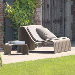 Sofá de Exterior al por Mayor para Jardín, Piscina, Ocio, Asientos Rojos de Aluminio, Sillón Profundo Personalizado para Patio, Jardín, <span class=keywords><strong>Hotel</strong></span>, Playa, Piscina - Product Image 3