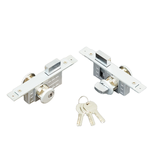 LIUZ & McDonald's Serrure universelle double face à cylindre Serrure <span class=keywords><strong>de</strong></span> porte en verre durable avec clé <span class=keywords><strong>de</strong></span> déverrouillage Serrure <span class=keywords><strong>de</strong></span> porte à ressort <span class=keywords><strong>de</strong></span> <span class=keywords><strong>sol</strong></span> - Product Image 3