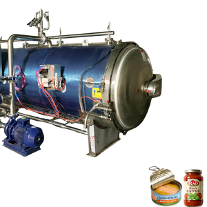 缶詰魚介類およびすぐに食べられる魚類用の急速サイクル蒸気滅菌器、加工時間を短縮し、日次生産量を増加させます - Product Image 1