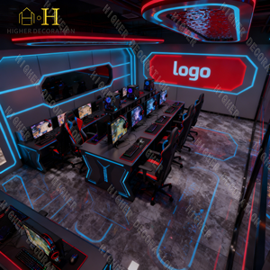 Design Moderno per Sale Giochi e Internet Café con Mobili Ergonomici e Durevoli per Club di Gaming, Incluso Tavolo per Computer - Product Image 6