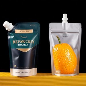 Pochettes souples personnalisées en PET/PE de 250 ml et 500 ml avec bec verseur pour l'emballage de vodka, bière et autres boissons, résistantes à l'humidité - Product Image 1