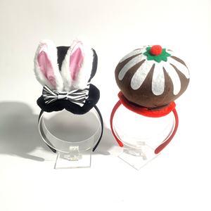 हस्तनिर्मित टिकाऊ 3 डी खरगोश कान मशरूम मिश्रित सामग्री यूनिसेक्स ईस्टर पार्टी हेडवियर - Product Image 2