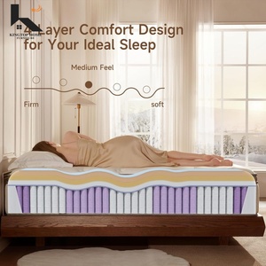 Customizable Super Wholesale Hotel Mattress King Size Pocket Spring <b>Memory</b> Foam Latex in a <b>Box</b> KT-M018 Latex Mattress in a <b>Box</b> K - Product Image 5