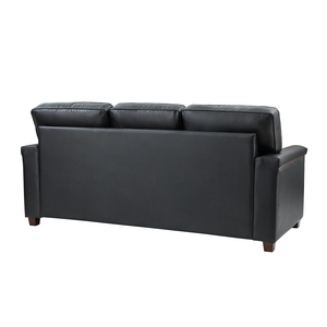 Sofá Seccional Cuadrado <span class=keywords><strong>de</strong></span> Cuero, <span class=keywords><strong>3</strong></span> Plazas, Estilo Moderno Fijo, Cuero Genuino Transpirable y Duradero, Muebles <span class=keywords><strong>de</strong></span> Lujo para Sala <span class=keywords><strong>de</strong></span> Estar o Escuela - Product Image 6