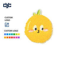 Parches de Frutas de Dibujos Animados Personalizados de Fábrica, Adorables y Esponjosos, Parche de Frutas Kawaii de Limón y Naranja de Chenilla