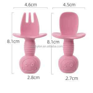 ชุดช้อนส้อมซิลิโคนปลอดสาร BPA สำหรับ<span class=keywords><strong>เด็ก</strong></span> ชุดฝึกทานอาหารสำหรับ<span class=keywords><strong>เด็ก</strong></span> ดีไซน์น่ารักสำหรับ<span class=keywords><strong>เด็ก</strong></span> - Product Image 2