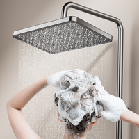 Robinets de douche contemporains de luxe bain avec pommeau de douche eau chaude froide ensemble de mélangeur de douche de salle de bain à température numérique