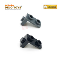 DELO TOYS Briques de construction en plastique en vrac DIY, matériau ABS, pièces détachées MOC, supports 1x1 - 1x2 (N°79389)