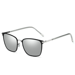 Uomini <span class=keywords><strong>Occhiali</strong></span> Da Sole Polarizzati <span class=keywords><strong>Occhiali</strong></span> per La Visione Notturna Per Unisex Retro In Lega di Piazza Cornice di Vetro di Sun Uomo UV400 - Product Image 3