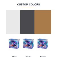Boîte de rangement magnétique en acrylique N52 avec aimants puissants, boîte de présentation transparente pour cartes TCG, protection UV, OEM personnalisé
