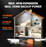 Stock local aux États-Unis, sans taxes, batterie LiFePO4 12V 200Ah avec BMS 200A auto-chauffante pour camping-car, marine, solaire, stockage d'énergie hors réseau